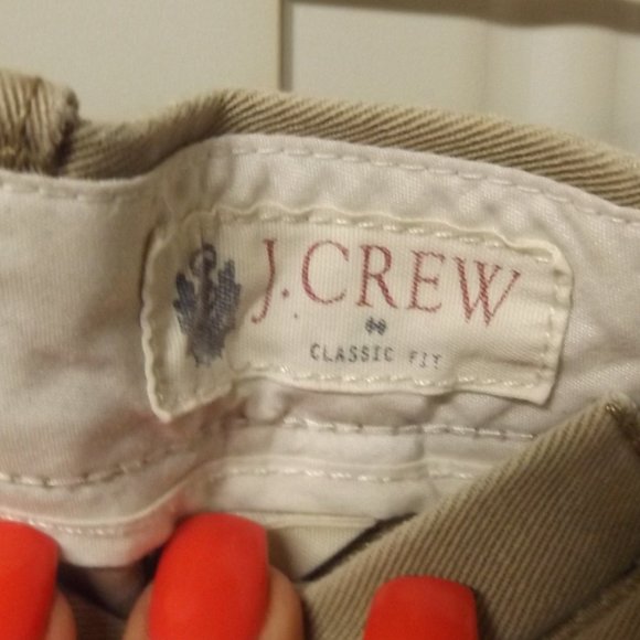 J CREW, CLASSIC FIT KHACKI'S 32X32, COTTON - Picture 2 of 3